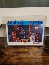 MICHAEL JORDAN, KARL MALONE, 1992 NBA HOOPS SCORING LEADERS #320