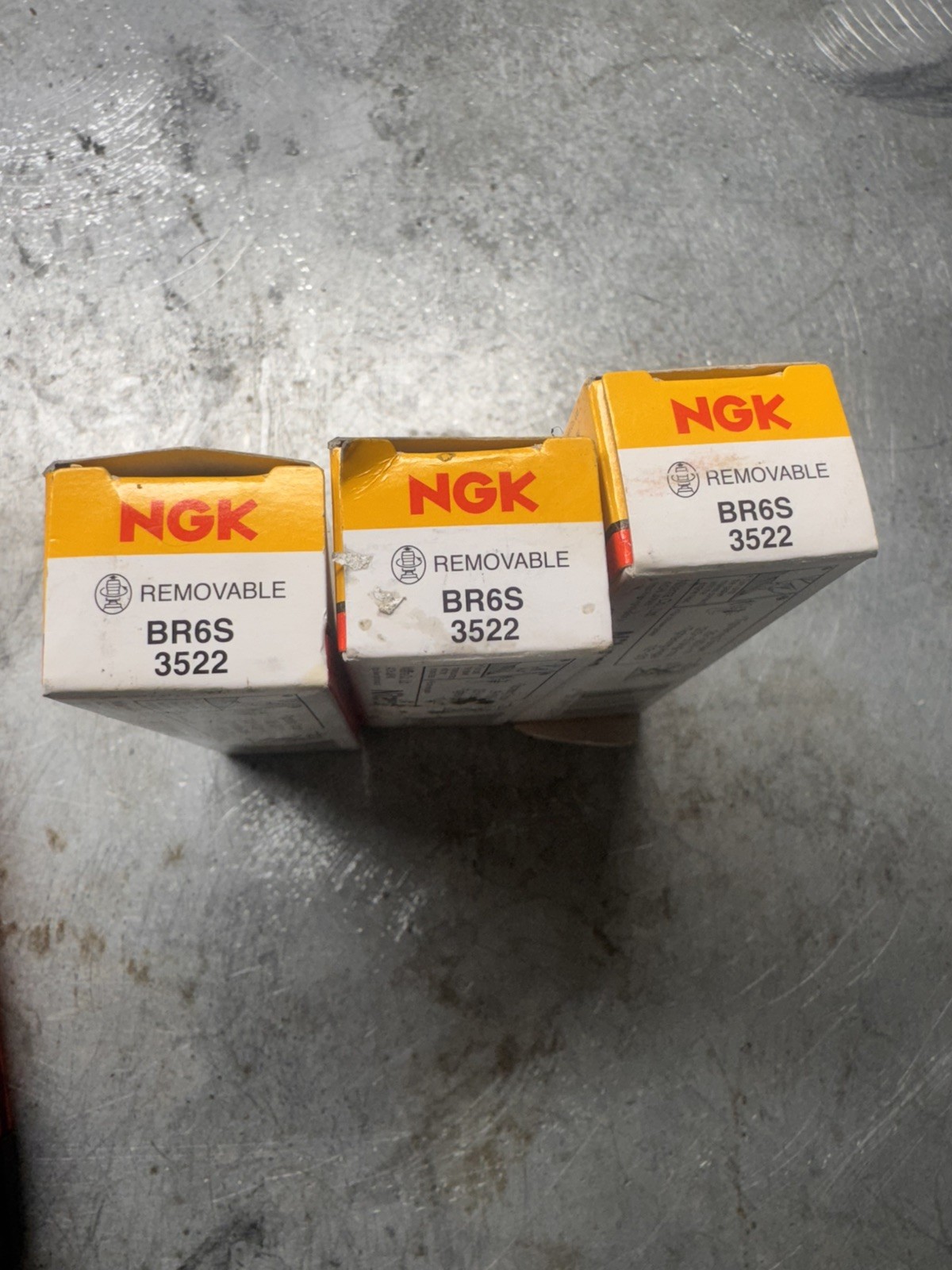 NGK 3522 BR6S Spark Plugs 3pack