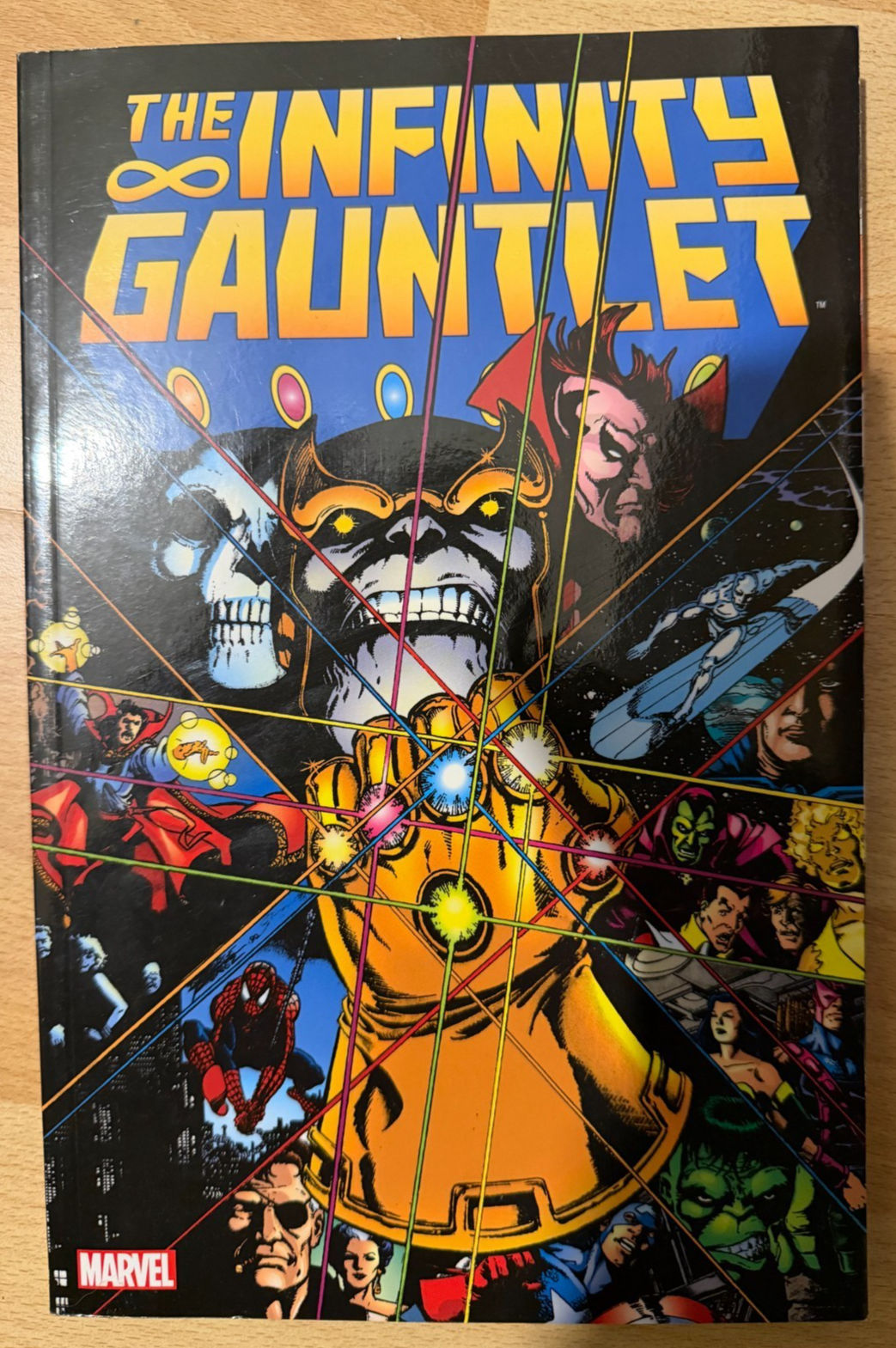 Infinity Gauntlet Paperback TPB Marvel Comics Graphic Novel Starlin Pérez