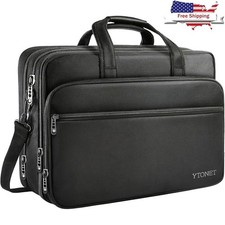 Gaming Laptop Briefcase 18 Inch Expandable Water Resistant Tote Work Travel Bag