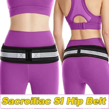 Sacroiliac SI Joint Hip Belt for Lower Back Support Brace Pain Relief Non-Slip