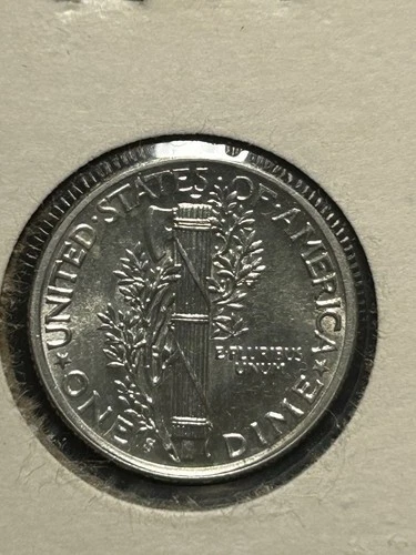 1942 S Mercury Dime GEM BU FULL BANDS from an OBW Roll!