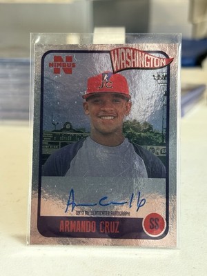 2020 Onyx Nimbus Armando Cruz #NAAC Silver Auto