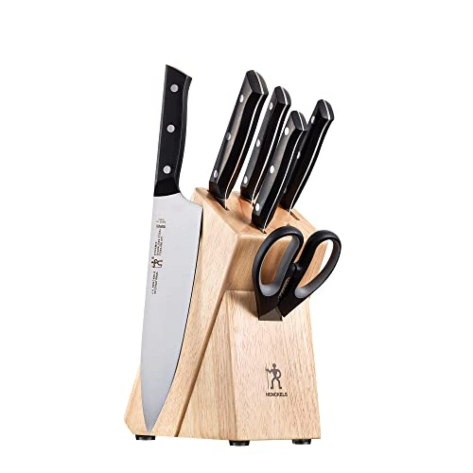 HENCKELS Dynamic Razor-Sharp 7-Piece Knife Set, Chef, Bread, German Engineered I
