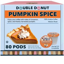 Pumpkin Spice Coffee Medium Roast 80 Single Serve Pods Fits Keurig K Cups