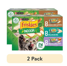 2 pack Friskies Variety Pack, Wet Cat Food, 5.5 oz Cans, 24 Pack