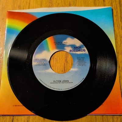 ELTON JOHN  Your Song / Take Me To The Pilot 45rpm