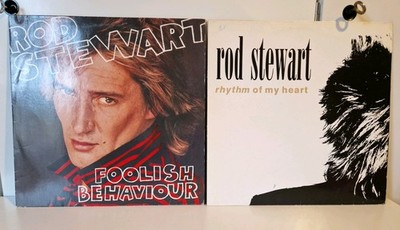 Rod Stewart - Foolish Behaviour - Rythm of My Heart- Vinyl LP Maxi Single 12''