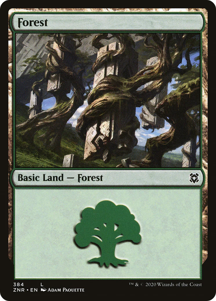 Forest (384) [Zendikar Rising] Magic MTG
