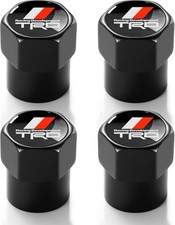 Tire Valve Stem Caps For Toyota Trd Metal 4-pack Black
