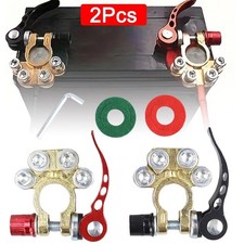 2pcs Car Battery Terminal Connectors Quick Release Disconnect 12v 24v - Batter 2pcs Car Battery Terminal Connectors Quick Release Disconnect 12v 24v - Batter
