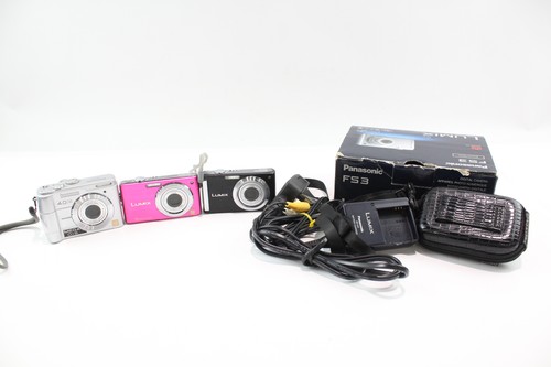 Assorted Panasonic Lumix Digital Compact Cameras Inc LS1, FS3 & FS7 ...