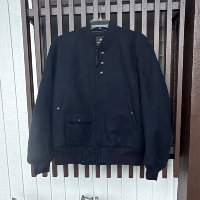 Engineered Garments NY Bomber Pufftech Navy Uniqlo Heattech Navy Jacket Size L