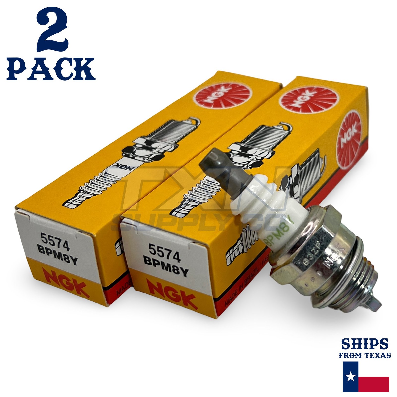 NGK 5574 BPM8Y NGK Spark Plugs - 2 Pack