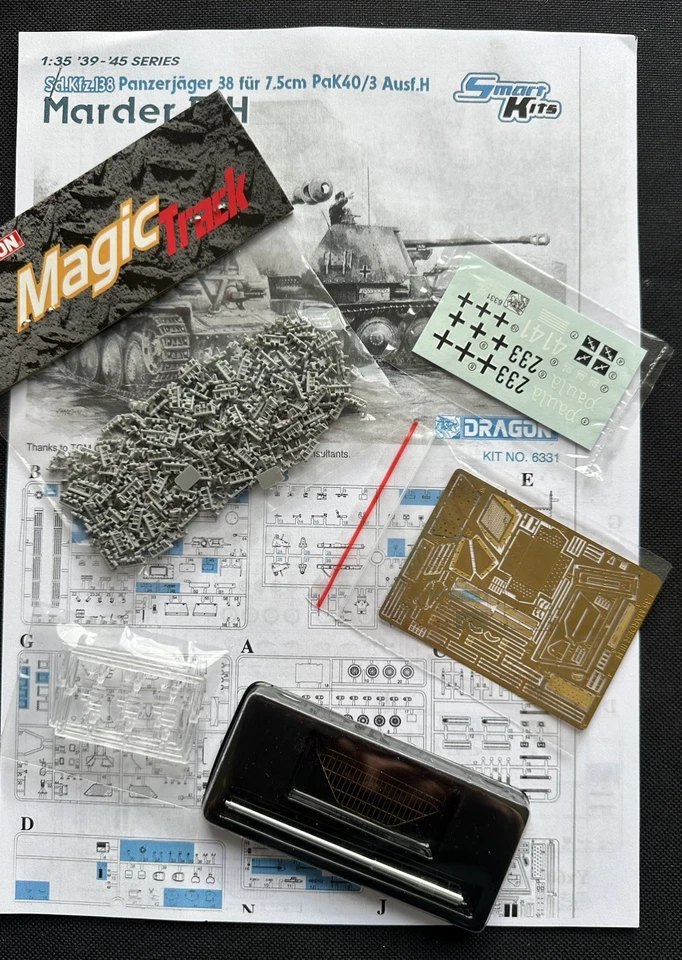 Dragon 6331. 1/35 Sd.Kfz.138 Panzerjager 38 fur 7.5cm Pak40/3 Ausf H Marder III - Image 3 of 4