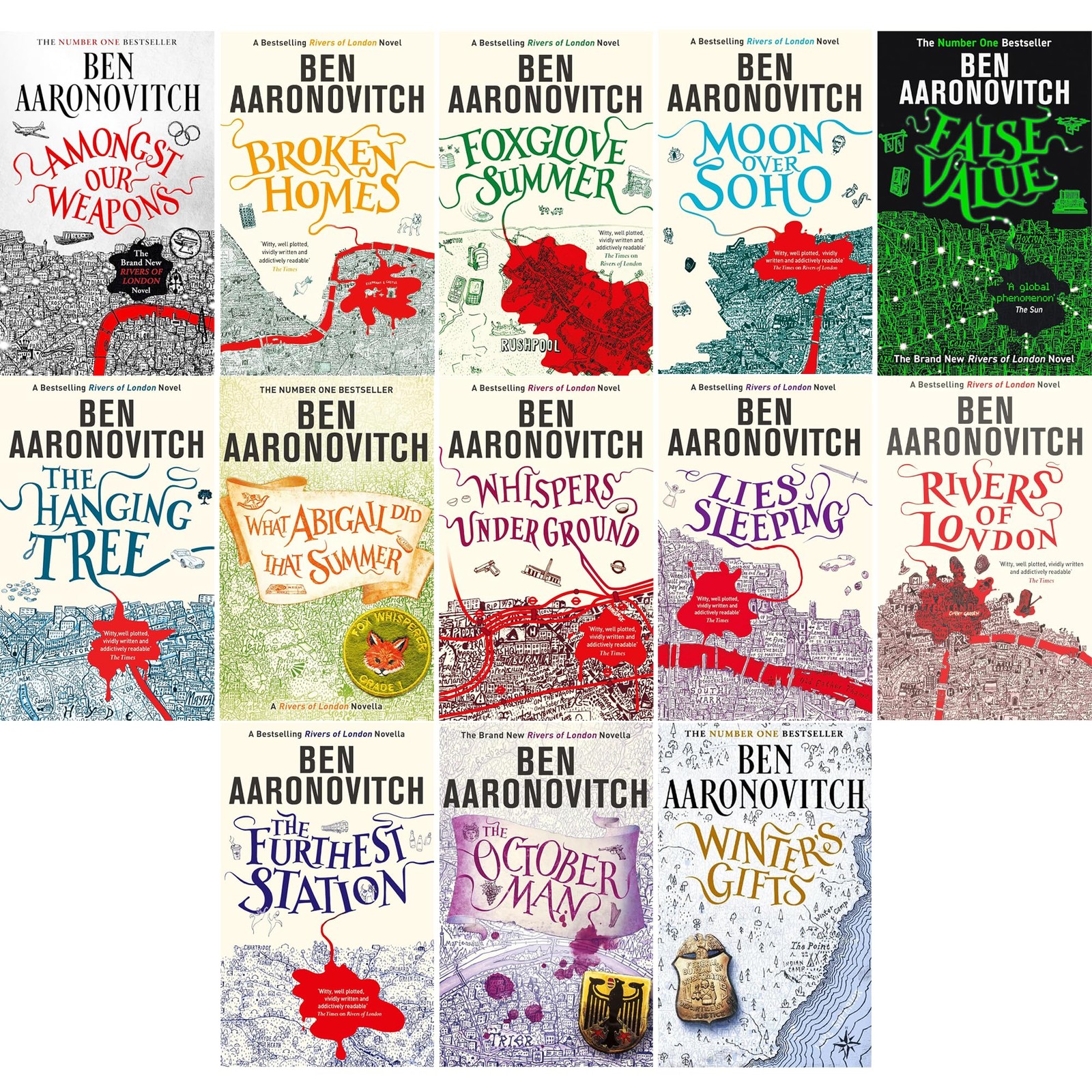 The Complete Rivers of London Series by Ben Aaronovitch Explore Magic, My | TODO