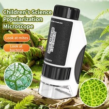Kids Mini 50X-300X Microscope Handheld Mini Microscope Portable Microscope