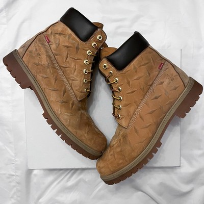 2023 Supreme Timberland 6” Waterproof Boot Wheat Brown Diamond