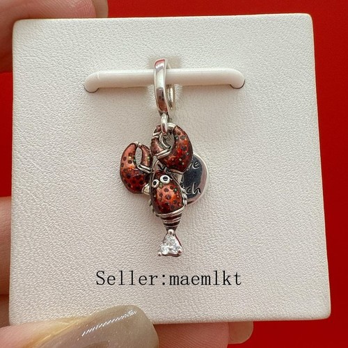 New 925 sterling silver Lobster Charm,Charm for bracelet