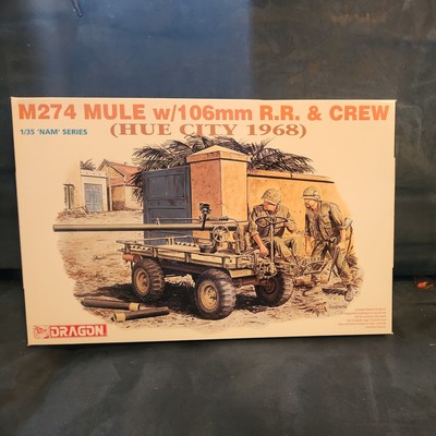 Dragon M274 MULE w/106mm RR & CREW Hue City 1968 Model Kt 3315 1/35  NIB