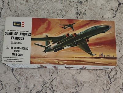 Revell Russian Bomber H-182-98 Bison 1956 Model Kit- RARE!