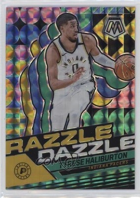 2023-24 Panini Mosaic Razzle Dazzle Tyrese Haliburton #7 v9t