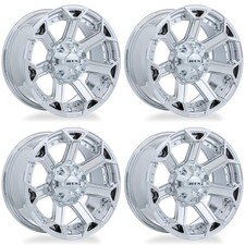Set Of 4 18in Chrome Alloy Wheel Rims For 2005 Gmc Rtx688a 18x9 6x135 Et0 6lug
