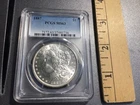 AD73 1887 Morgan Silver Dollar PCGS MS63 Blue Holder
