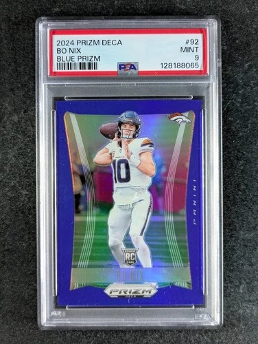 2024 Panini Prizm Deca BO NIX 19/149 Rookie RC Blue Prizm SP #92 PSA 9
