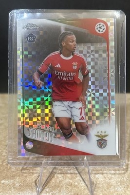 2025/26 Topps Chrome UEFA Leandro Santos Benfica #160 RC X-Fractor