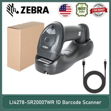Zebra Symbol LI4278-SR20007WR Wireless Bluetooth Laser Barcode Scanner w/ Cradle