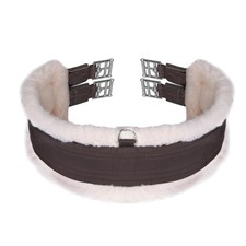 Shires Fleece Lined Girth 50" Brown