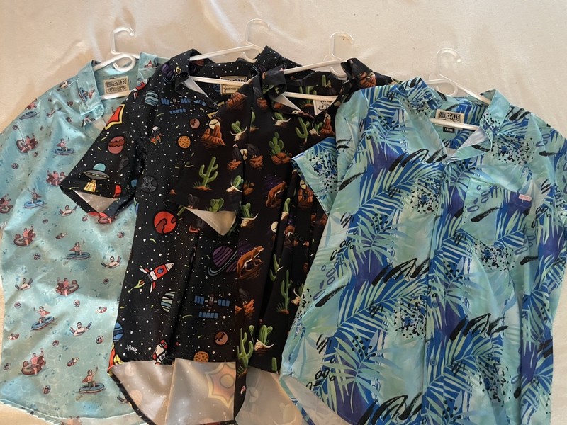 Men's Short Sleeve RSVLTS Shirt Lot of 4 Large Rare