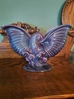 Vintage Royal Haeger / Hickman Pottery Shell Planter Vase. Mallow Blue Purple