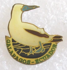 Galapagos Islands - Ecuador Tourist Travel Souvenir Pin / Blue-Footed Booby