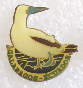 Galapagos Islands - Ecuador Tourist Travel Souvenir Pin / Blue-Footed Booby