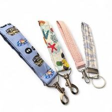 Multicolor Fabric Key Chains for Women, Patterned Floral Animal Print 1pc
