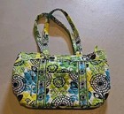 Vera Bradley Paisley Purse Floral Cotton Bag Handbag Strap Pockets