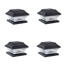 Smart Garden Outdoor Solar Powered 3 Lumen Super Bright LED Post Lights 4pck