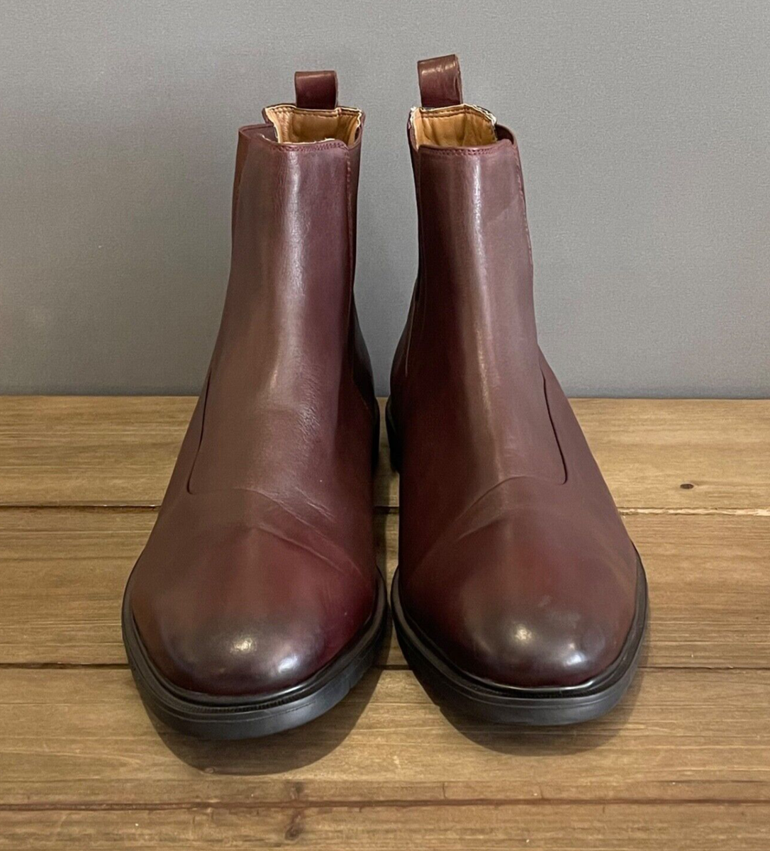 Thomas & Vine Hanford Chelsea Boots Slip On Mens 11 Bordeaux Leather NWOB Thomas & Vine Hanford Plain Toe Chelsea Boot, Bordeaux 12  main image 3