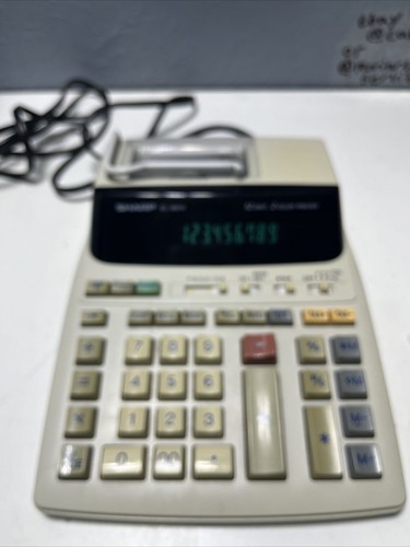 Sharp EL-1801V Printing Calculator 12 Digit 2 Color - Picture 4 of 12