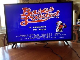 Bases Loaded Nintendo NES Baseball Video Game With Manual - Tested