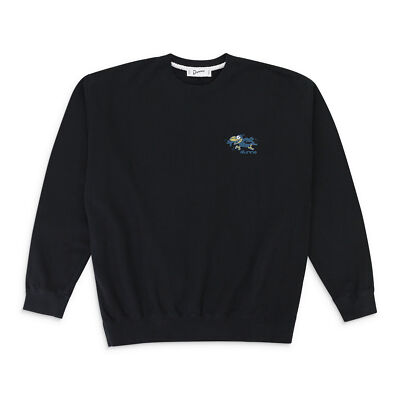 NWT DUNNO CROW CREW BLACK SWEATSHIRT SIZE S $145