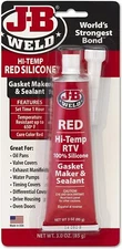 J-B Weld 31314 High Temperature RTV Silicone Gasket Maker and Sealant-Red - 3 oz