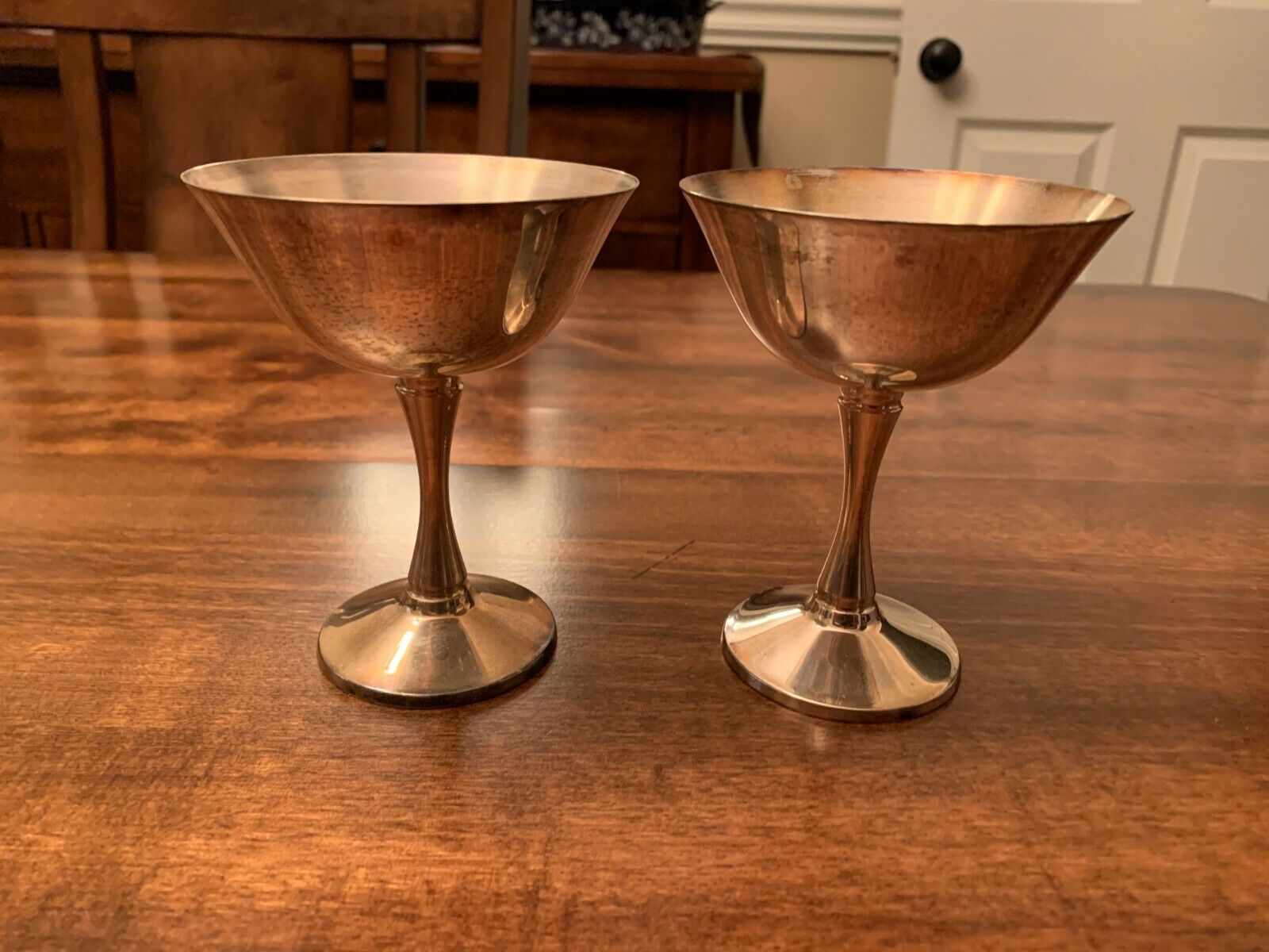 LOT OF 2 SALEM Silver Plate Chalices Goblets Cups ~ Made in Portugal ~ NICE!!