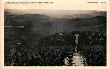 Vintage Postcard- FRANCONIA NOTCH, TRAM CAR 1960s