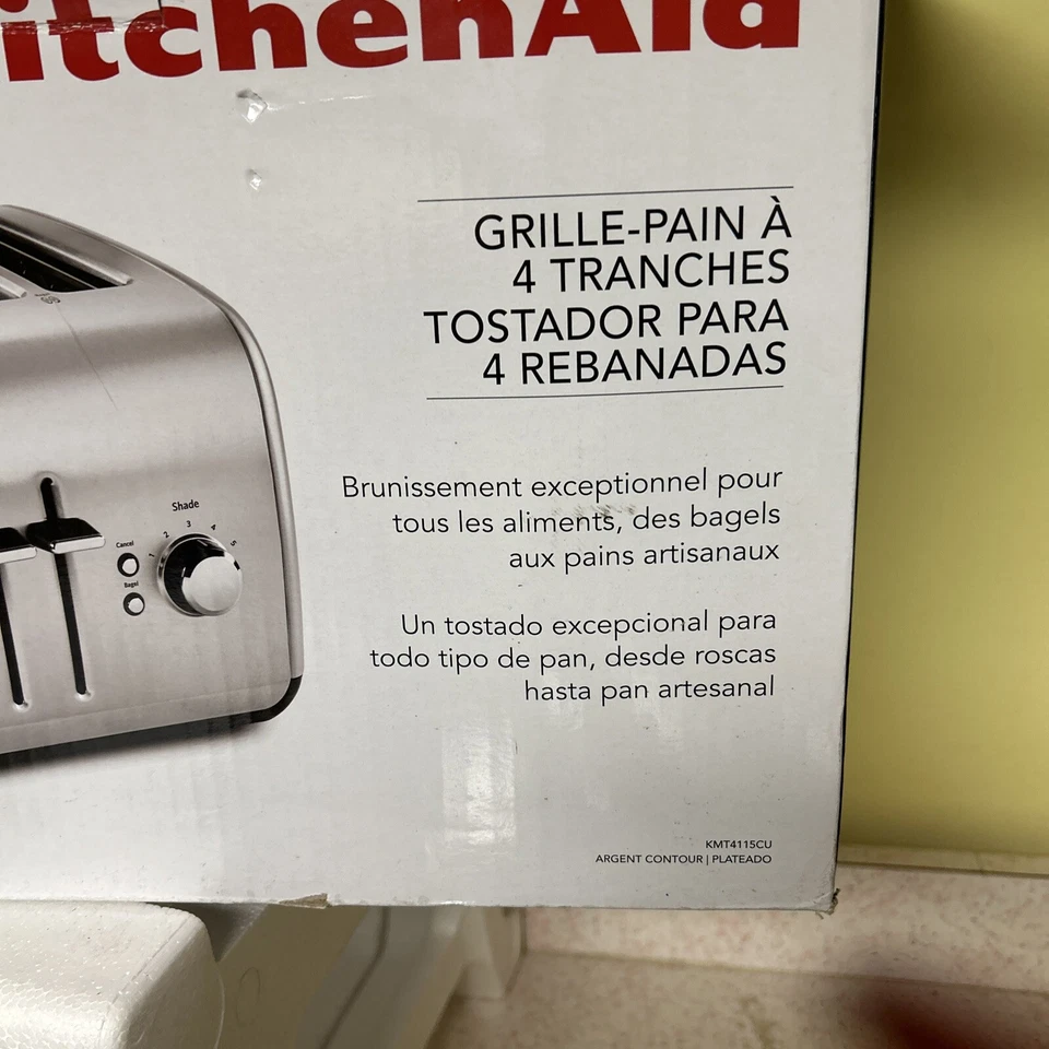 KitchenAid KMT4115CU 4-slice Toaster With Manual High-lift Lever Contour Silver - Image 2 of 4