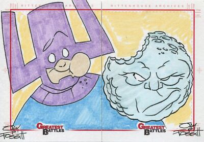 Marvel Greatest Battles Panel Sketchkarte von Jay Fosgit Galactus