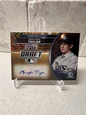 2023 Bowman Draft Brayden Taylor Draft Night Auto Gold Diamond Refractor /50