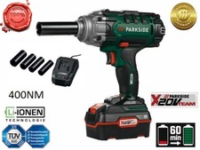 AVVITATORE A IMPULSI PERCUSSIONI SMONTA GOMME 400NM BATTERIA 20V 4AH 2300 RPM 